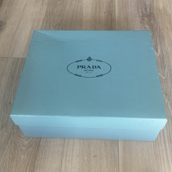 NWB: Men’s Prada smooth leather and recycled nylon combat boots. Sz 40 - Picture 13 of 14